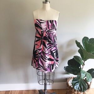 Alice & Trixie strapless floral dress